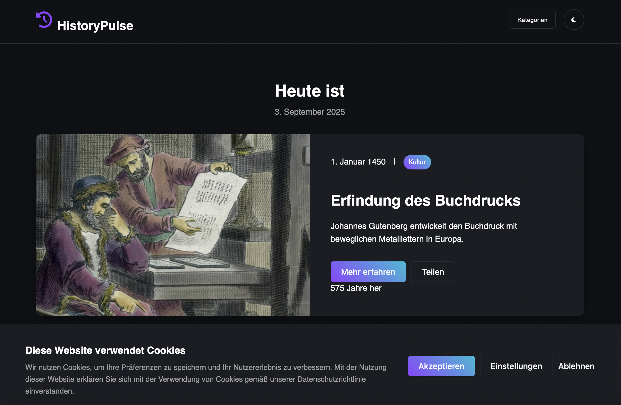 historypulse.eu Demo